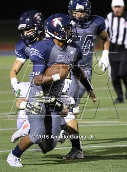 Thumbnail 1 in Tracy Bulldogs @ Freedom Falcons  photogallery.