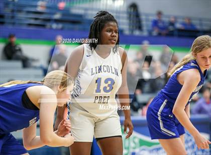 Thumbnail 1 in Grain Valley vs. Lincoln College Prep (MSHSAA Class 4 Quarterfinal) photogallery.