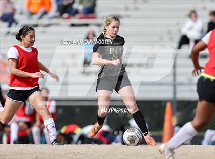 Thumbnail 3 in Gray's Creek vs Hoke County (Kicking for Cancer Girls Soccer Jamboree) photogallery.