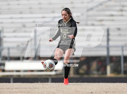 Thumbnail 2 in Gray's Creek vs Hoke County (Kicking for Cancer Girls Soccer Jamboree) photogallery.