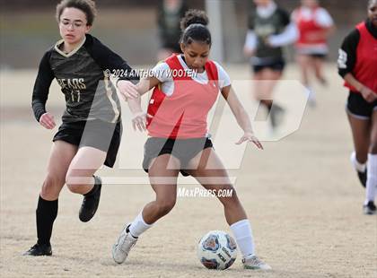 Thumbnail 2 in Gray's Creek vs Hoke County (Kicking for Cancer Girls Soccer Jamboree) photogallery.