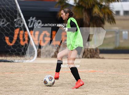 Thumbnail 1 in Gray's Creek vs Hoke County (Kicking for Cancer Girls Soccer Jamboree) photogallery.