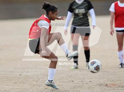 Thumbnail 3 in Gray's Creek vs Hoke County (Kicking for Cancer Girls Soccer Jamboree) photogallery.