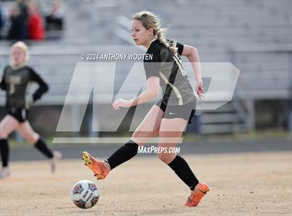 Thumbnail 2 in Gray's Creek vs Hoke County (Kicking for Cancer Girls Soccer Jamboree) photogallery.