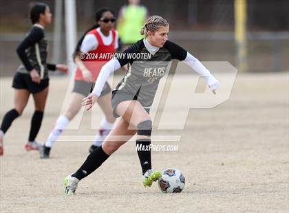 Thumbnail 2 in Gray's Creek vs Hoke County (Kicking for Cancer Girls Soccer Jamboree) photogallery.