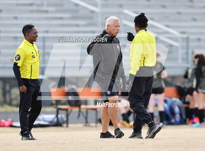 Thumbnail 2 in Gray's Creek vs Hoke County (Kicking for Cancer Girls Soccer Jamboree) photogallery.