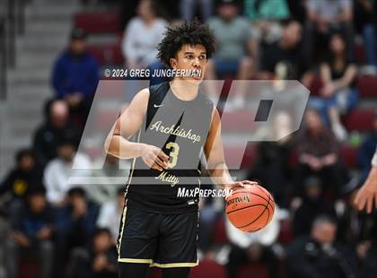 Thumbnail 3 in Archbishop Riordan vs. Archbishop Mitty (CIF CCS Open Final)  photogallery.