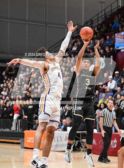 Thumbnail 3 in Archbishop Riordan vs. Archbishop Mitty (CIF CCS Open Final)  photogallery.