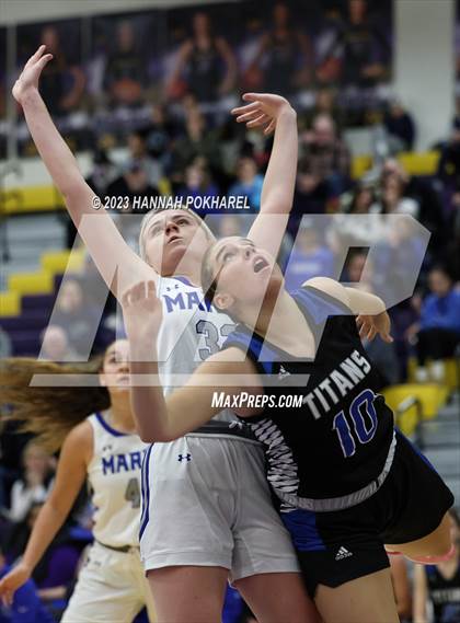 Thumbnail 3 in Marian vs. Papillion-LaVista South (Metro Tournament) photogallery.