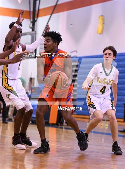 Thumbnail 3 in Central Florida Christian Academy vs. West Orange (Cancer Awareness Classic) photogallery.