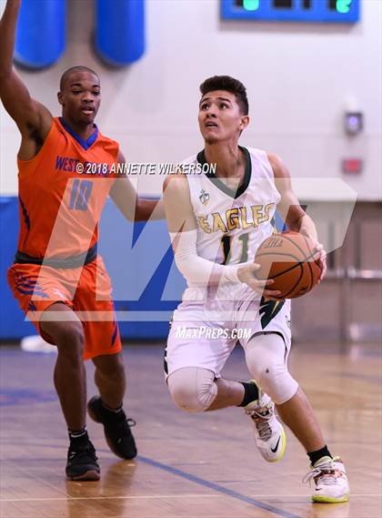 Thumbnail 1 in Central Florida Christian Academy vs. West Orange (Cancer Awareness Classic) photogallery.