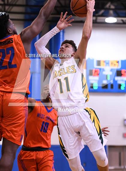 Thumbnail 2 in Central Florida Christian Academy vs. West Orange (Cancer Awareness Classic) photogallery.