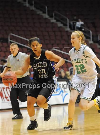Thumbnail 3 in St. Mary's vs. Chandler (AIA State 5A-I Final) photogallery.