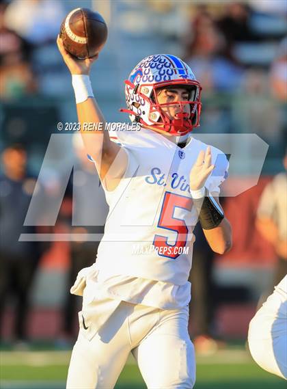 Thumbnail 2 in St. Vincent de Paul vs Wasco ( CIF Div 6-AA State Final) photogallery.