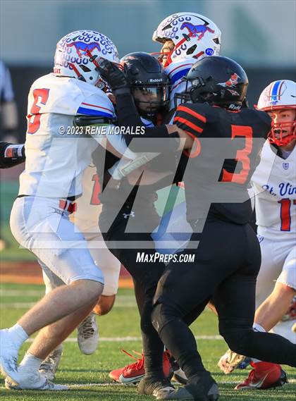 Thumbnail 1 in St. Vincent de Paul vs Wasco ( CIF Div 6-AA State Final) photogallery.
