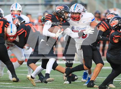 Thumbnail 2 in St. Vincent de Paul vs Wasco ( CIF Div 6-AA State Final) photogallery.