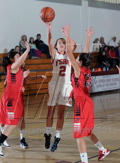 Thumbnail 3 in Flintridge Sacred Heart vs. Hart (La Canada Tournament) photogallery.