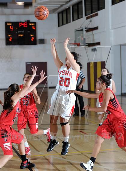 Thumbnail 1 in Flintridge Sacred Heart vs. Hart (La Canada Tournament) photogallery.