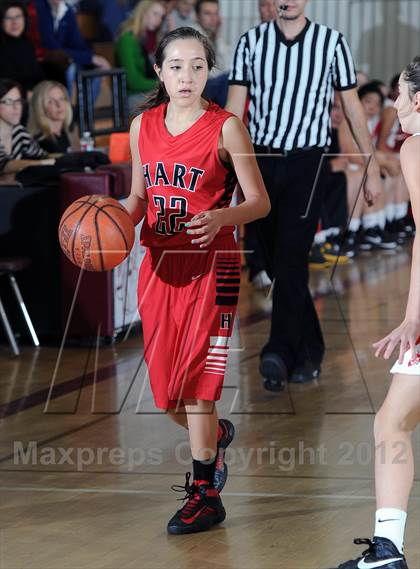 Thumbnail 2 in Flintridge Sacred Heart vs. Hart (La Canada Tournament) photogallery.