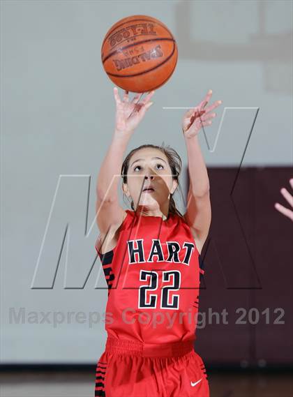 Thumbnail 3 in Flintridge Sacred Heart vs. Hart (La Canada Tournament) photogallery.