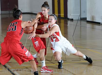 Thumbnail 2 in Flintridge Sacred Heart vs. Hart (La Canada Tournament) photogallery.