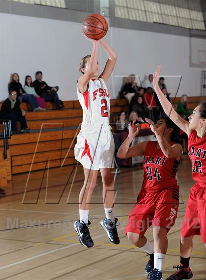 Thumbnail 3 in Flintridge Sacred Heart vs. Hart (La Canada Tournament) photogallery.