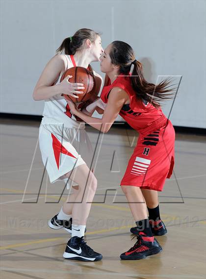 Thumbnail 2 in Flintridge Sacred Heart vs. Hart (La Canada Tournament) photogallery.