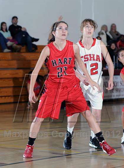 Thumbnail 2 in Flintridge Sacred Heart vs. Hart (La Canada Tournament) photogallery.