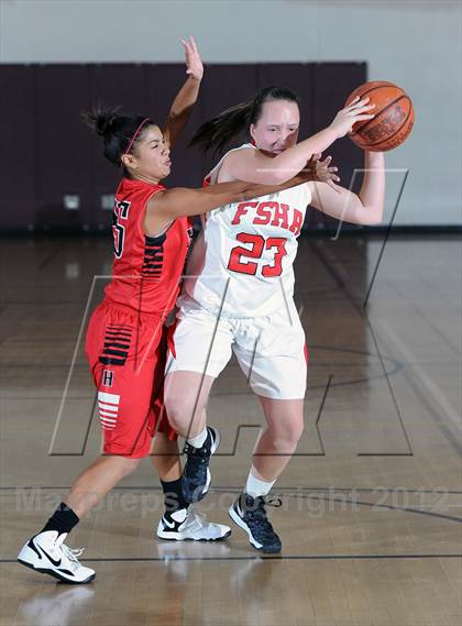 Thumbnail 3 in Flintridge Sacred Heart vs. Hart (La Canada Tournament) photogallery.