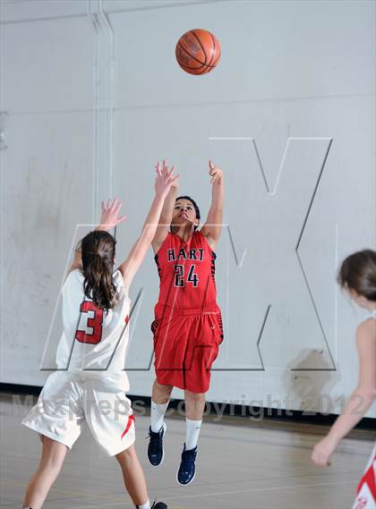 Thumbnail 1 in Flintridge Sacred Heart vs. Hart (La Canada Tournament) photogallery.