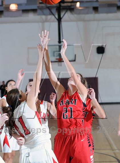 Thumbnail 3 in Flintridge Sacred Heart vs. Hart (La Canada Tournament) photogallery.