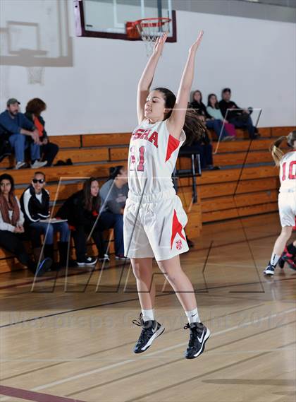 Thumbnail 3 in Flintridge Sacred Heart vs. Hart (La Canada Tournament) photogallery.