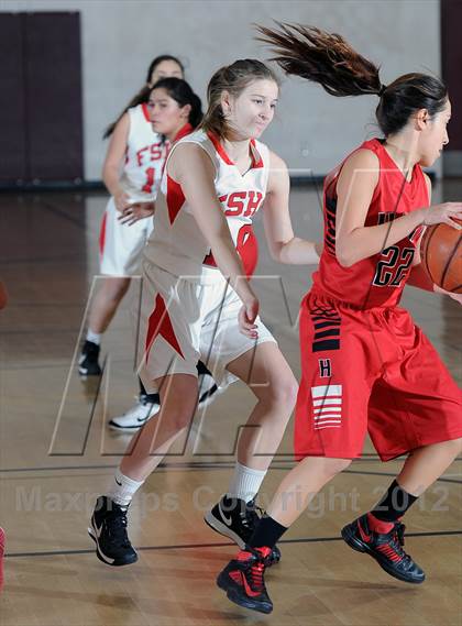 Thumbnail 1 in Flintridge Sacred Heart vs. Hart (La Canada Tournament) photogallery.