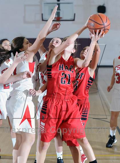 Thumbnail 2 in Flintridge Sacred Heart vs. Hart (La Canada Tournament) photogallery.