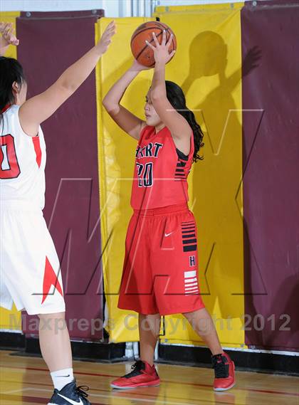 Thumbnail 3 in Flintridge Sacred Heart vs. Hart (La Canada Tournament) photogallery.