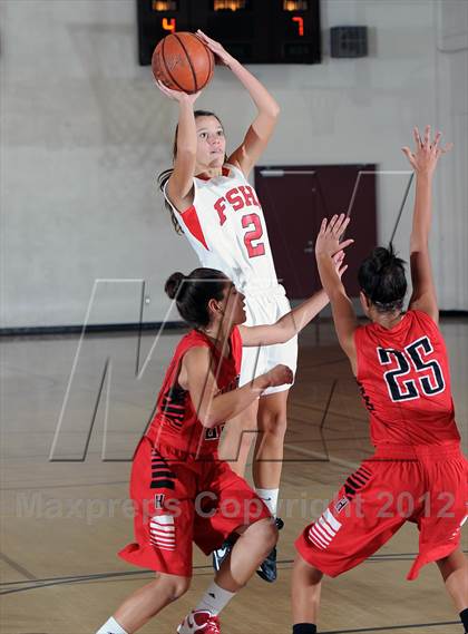 Thumbnail 3 in Flintridge Sacred Heart vs. Hart (La Canada Tournament) photogallery.