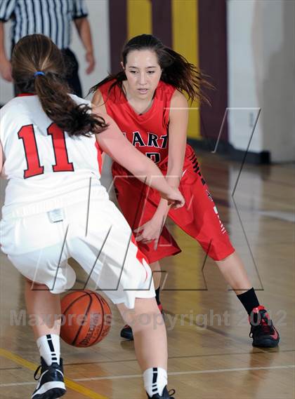 Thumbnail 3 in Flintridge Sacred Heart vs. Hart (La Canada Tournament) photogallery.