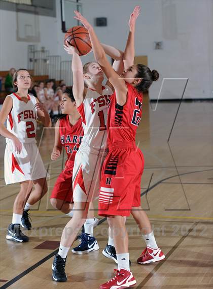 Thumbnail 2 in Flintridge Sacred Heart vs. Hart (La Canada Tournament) photogallery.