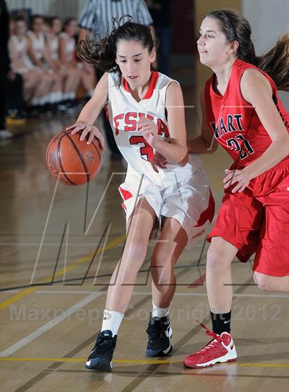 Thumbnail 3 in Flintridge Sacred Heart vs. Hart (La Canada Tournament) photogallery.