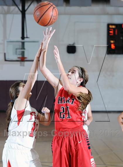 Thumbnail 2 in Flintridge Sacred Heart vs. Hart (La Canada Tournament) photogallery.