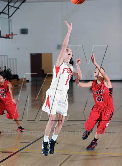 Thumbnail 1 in Flintridge Sacred Heart vs. Hart (La Canada Tournament) photogallery.