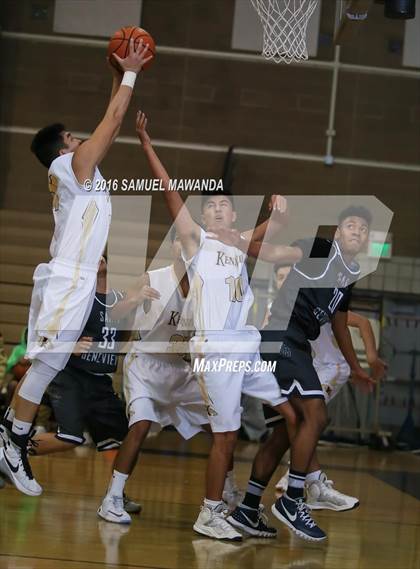 Thumbnail 2 in Kennedy vs  St. Genevieve (SFV Invitational Tourn) photogallery.