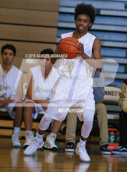 Thumbnail 3 in Kennedy vs  St. Genevieve (SFV Invitational Tourn) photogallery.
