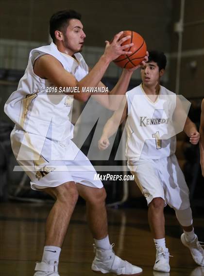 Thumbnail 1 in Kennedy vs  St. Genevieve (SFV Invitational Tourn) photogallery.