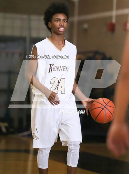 Thumbnail 2 in Kennedy vs  St. Genevieve (SFV Invitational Tourn) photogallery.