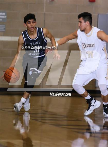 Thumbnail 1 in Kennedy vs  St. Genevieve (SFV Invitational Tourn) photogallery.