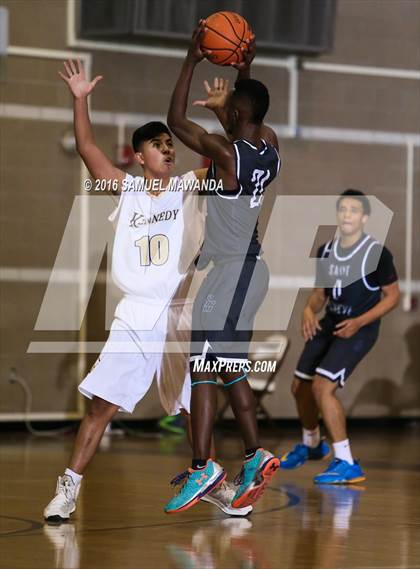 Thumbnail 3 in Kennedy vs  St. Genevieve (SFV Invitational Tourn) photogallery.