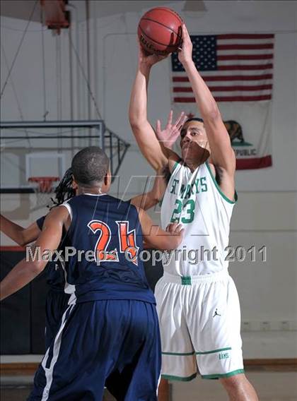 Thumbnail 1 in Cosumnes Oaks vs. St. Mary's (MLK Jr. Camillia Classic) photogallery.