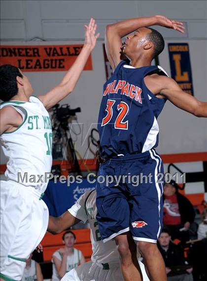 Thumbnail 1 in Cosumnes Oaks vs. St. Mary's (MLK Jr. Camillia Classic) photogallery.