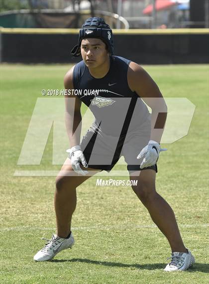 Thumbnail 3 in St. John Bosco vs. Valencia (Battle at the Beach 7-on-7) photogallery.